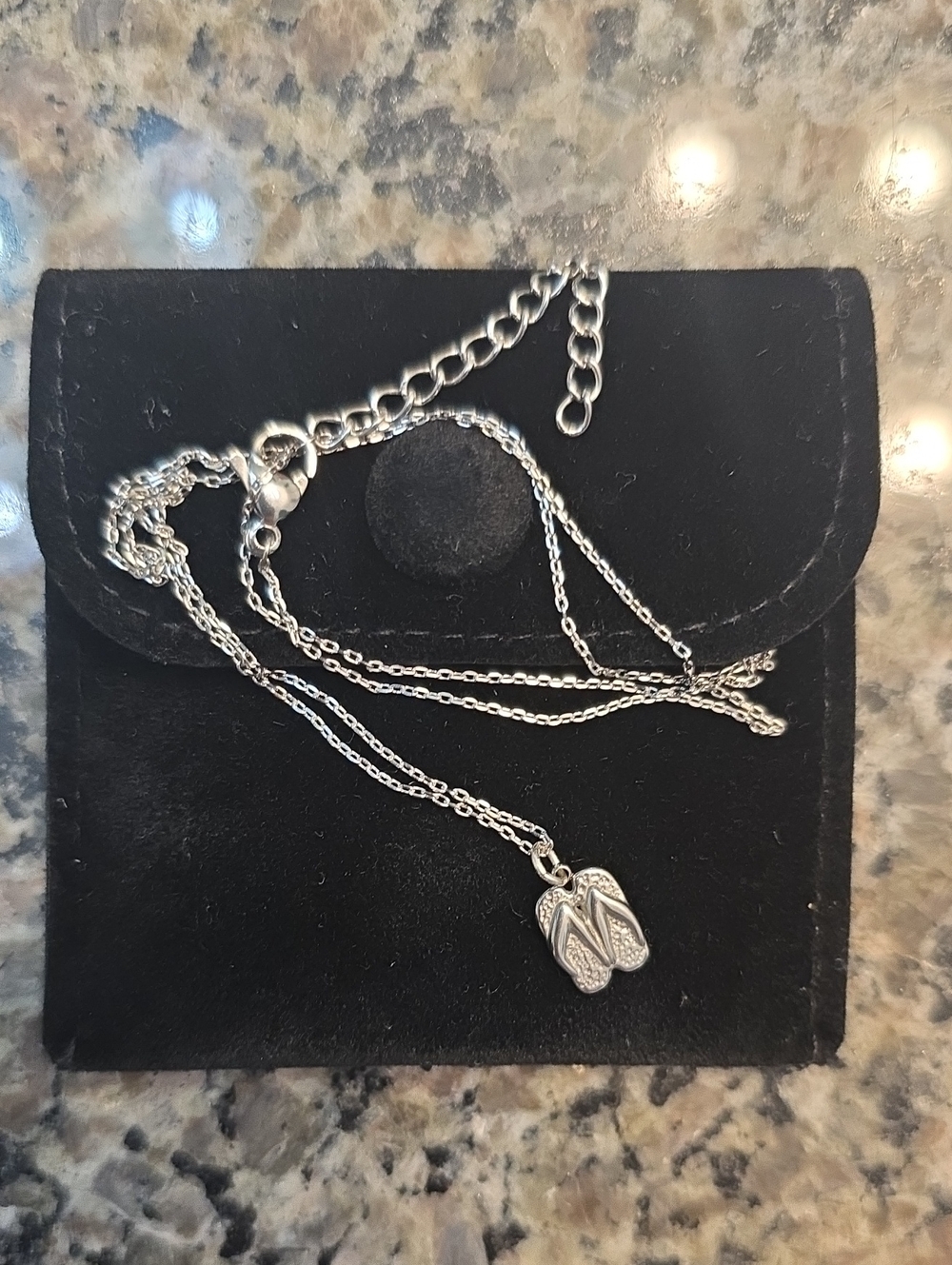 Plunder-Silver Flip-Flop Pendant Necklace - Women Bags